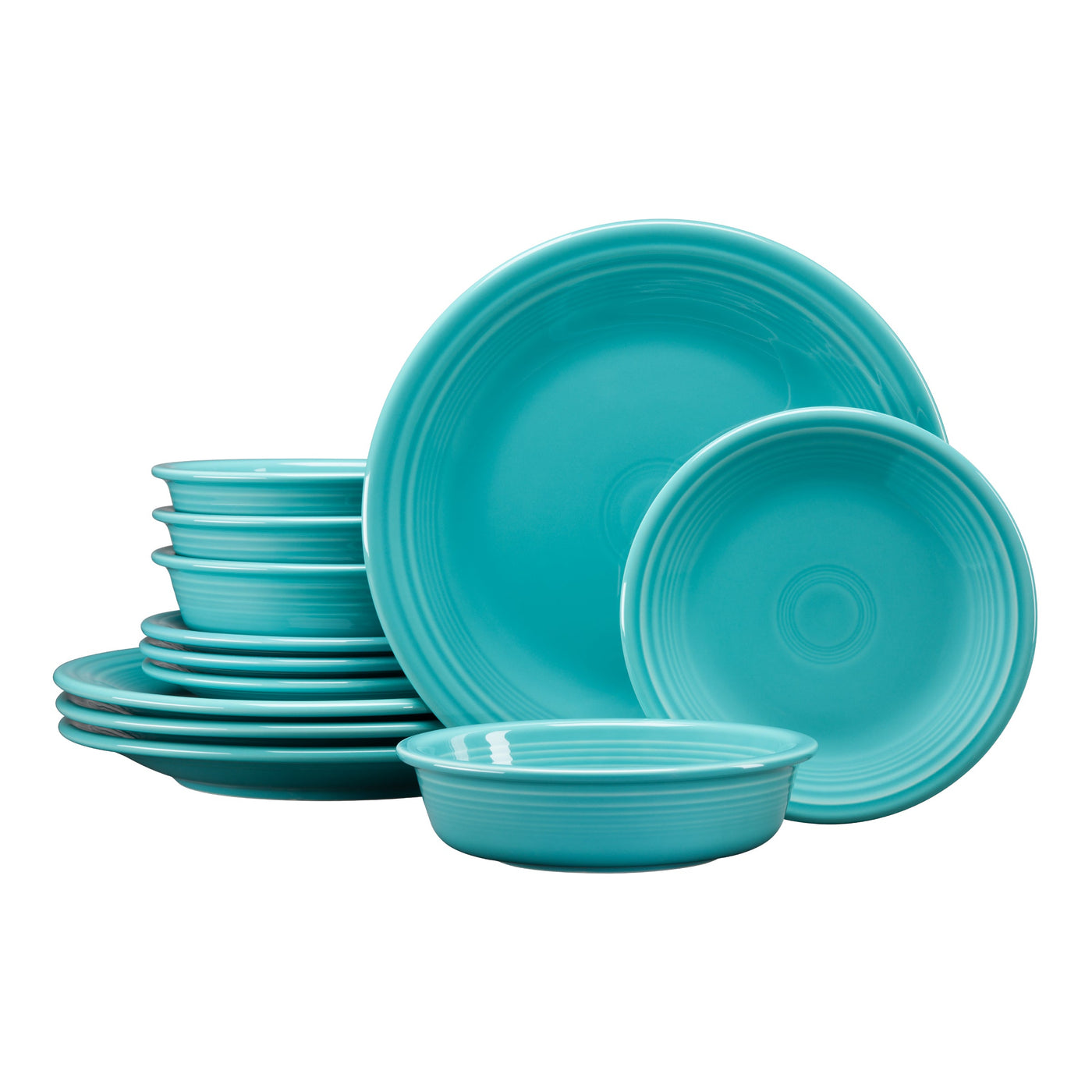 Classic Rim 12-Piece Dinnerware Set, Service for 4