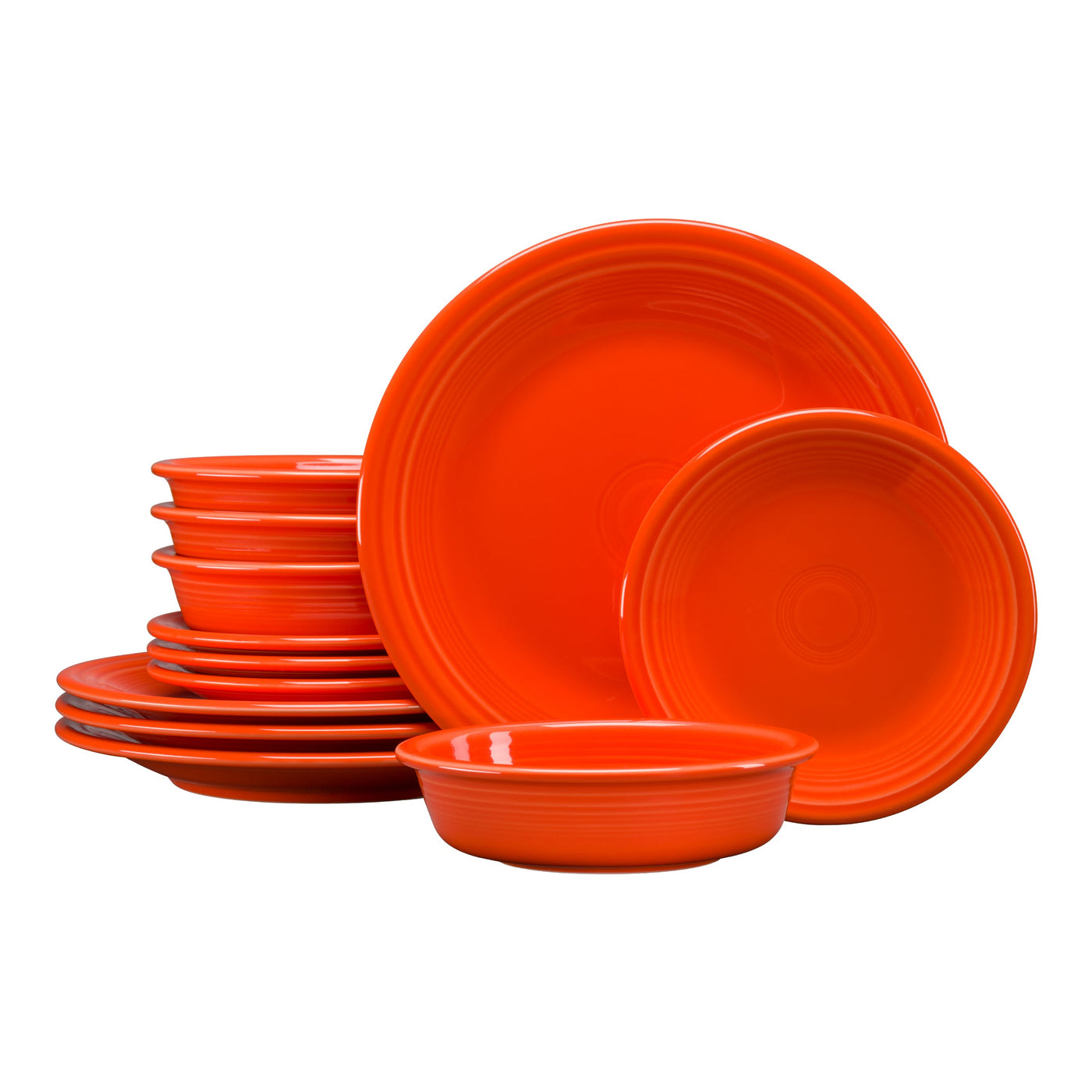 Classic Rim 12-Piece Dinnerware Set, Service for 4