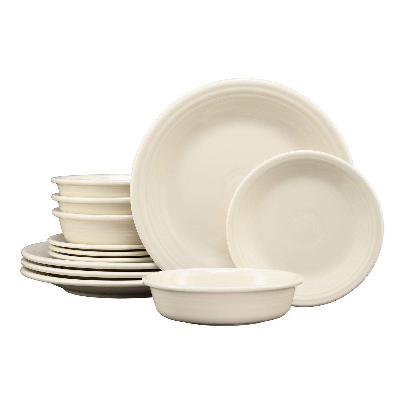 Classic Rim 12-Piece Dinnerware Set, Service for 4
