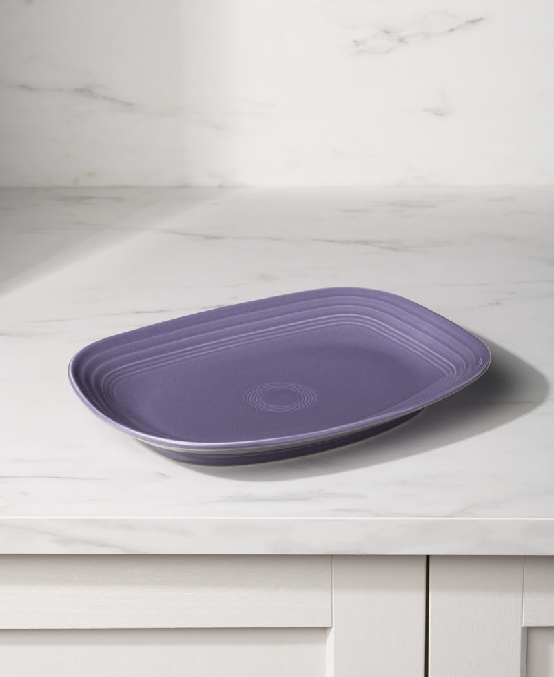 Lavender 12 Inch Large Rectangular Platter