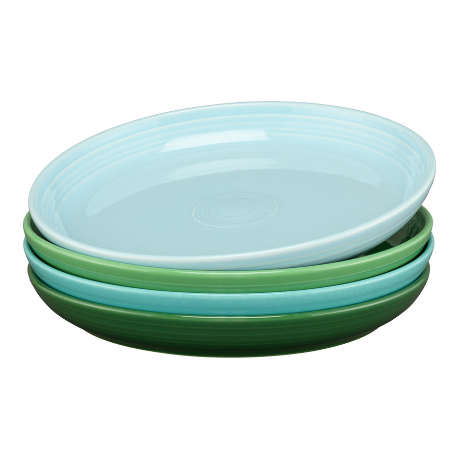 Mixed Aegean Coupe 10 3/8 Inch Dinner Bowls 40 OZ, Set of 4