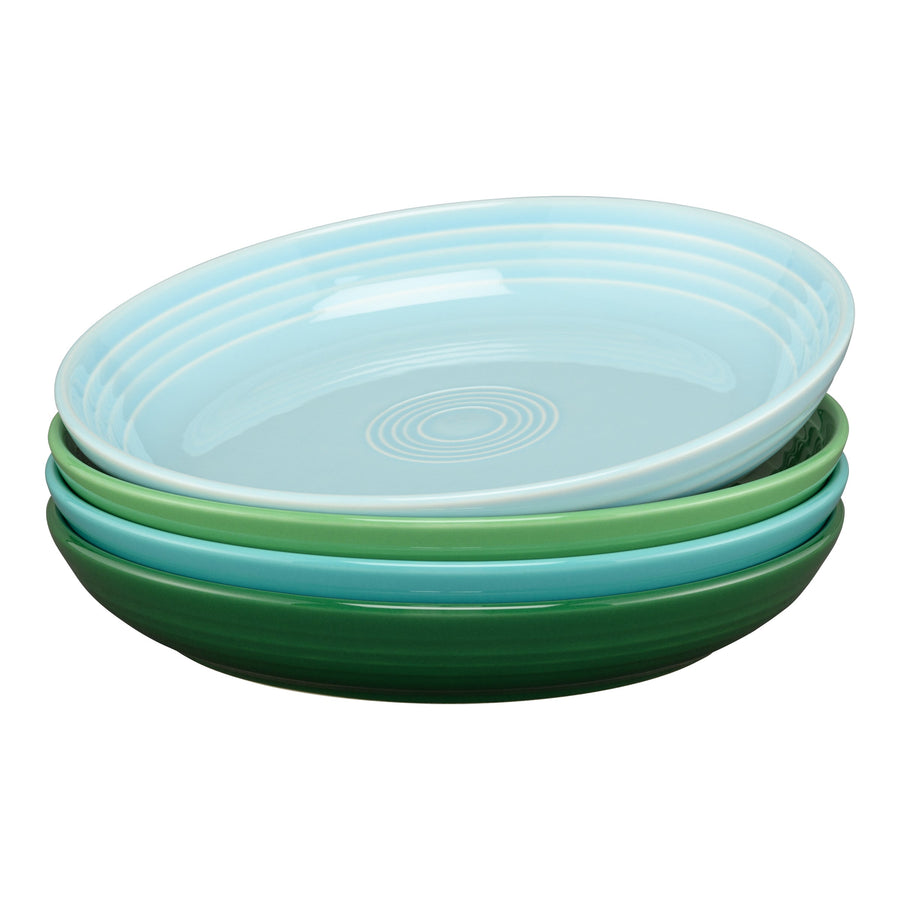 Mixed Aegean Coupe 8 1/2 Inch Luncheon Bowl 26 OZ, Set of 4