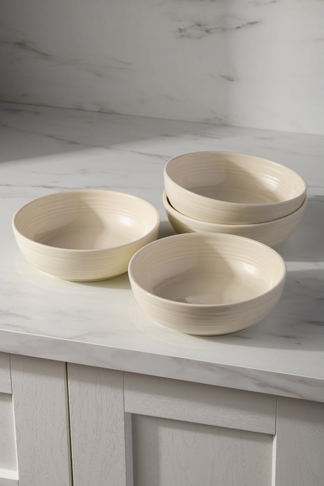 Linen Set of 4 Coupe 6 3/4 Inch Salad Bowl 24 OZ