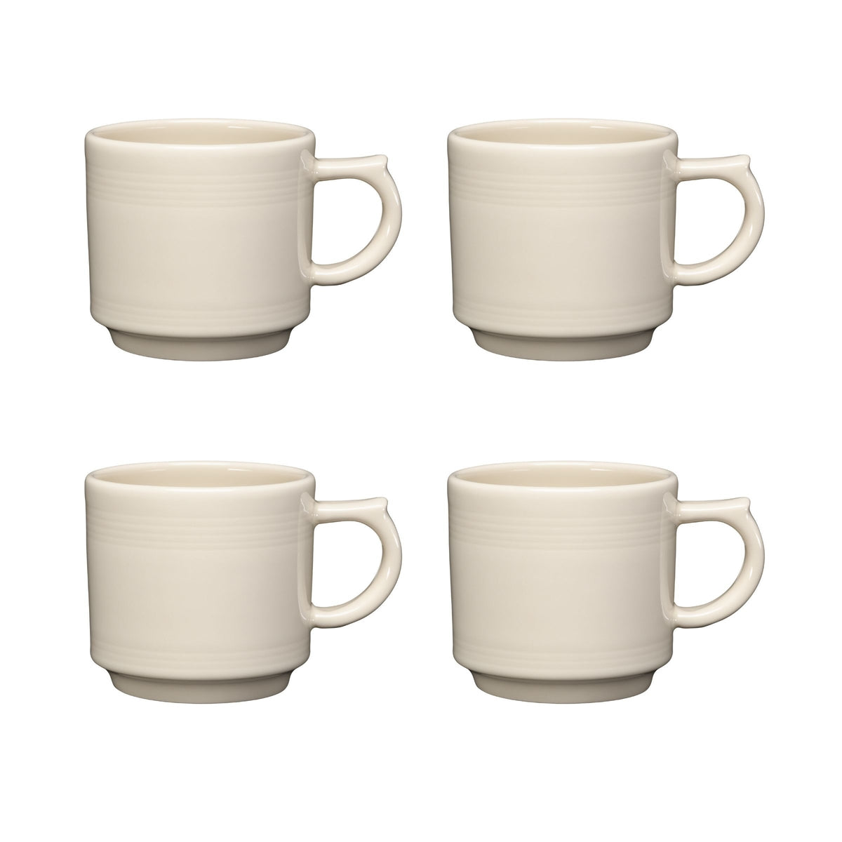 Linen 16 OZ Set of 4 Stackable Mug Set