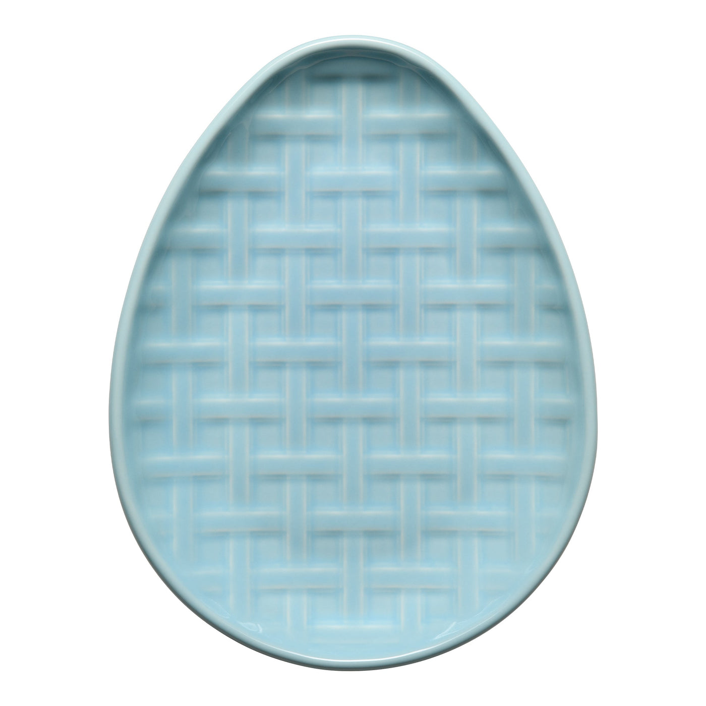 Retired Embossed Egg Shaped Plate 10 Inch
