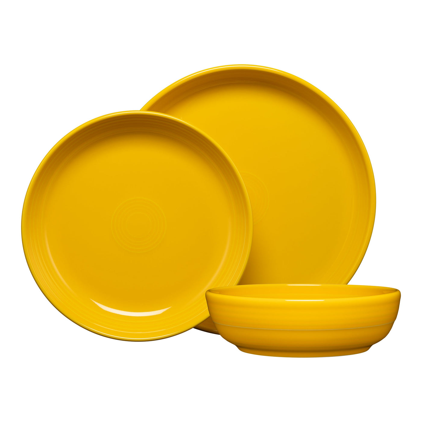 Coupe Bowl 3-Piece Dinnerware Set, Service for 1