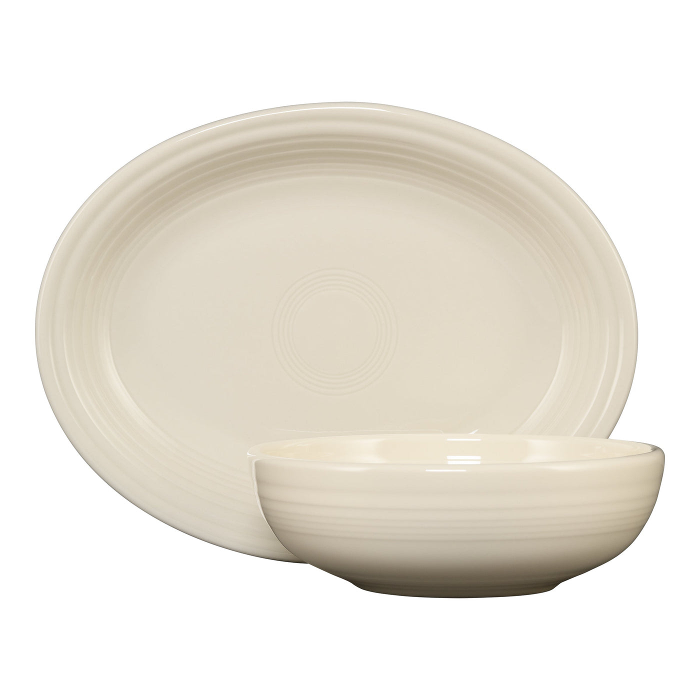 2-Piece Serve Set 11 5/8 Inch Oval Platter & 38 OZ Bistro Bowl