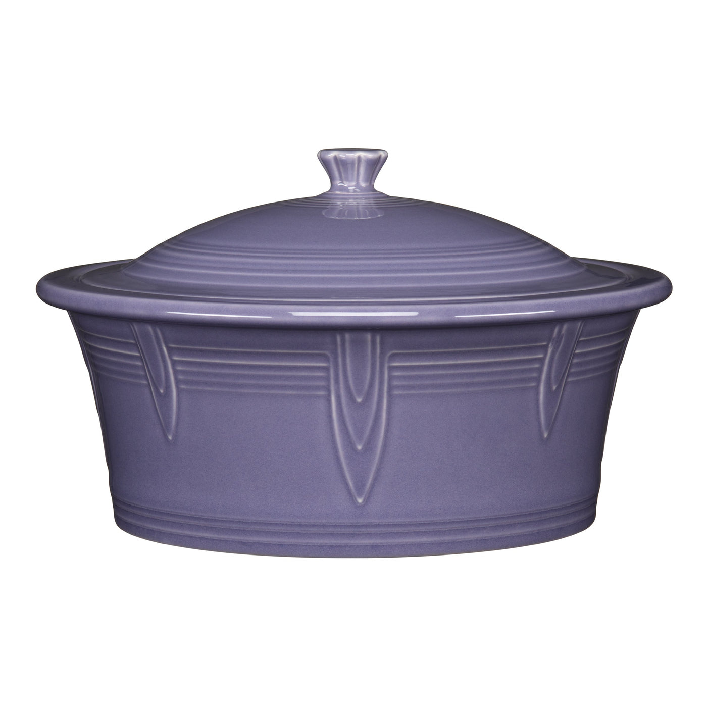 Lavender Large 10 Inch Round Covered Casserole 2.8 Quart