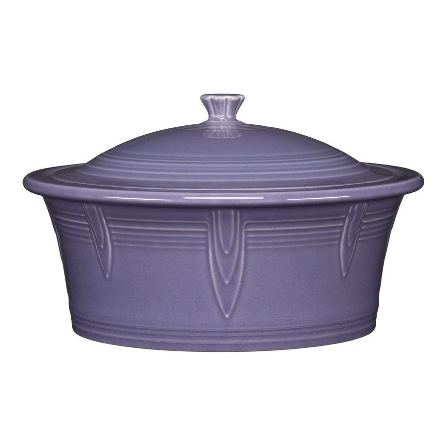 Lavender Large 10 Inch Round Covered Casserole 2.8 Quart