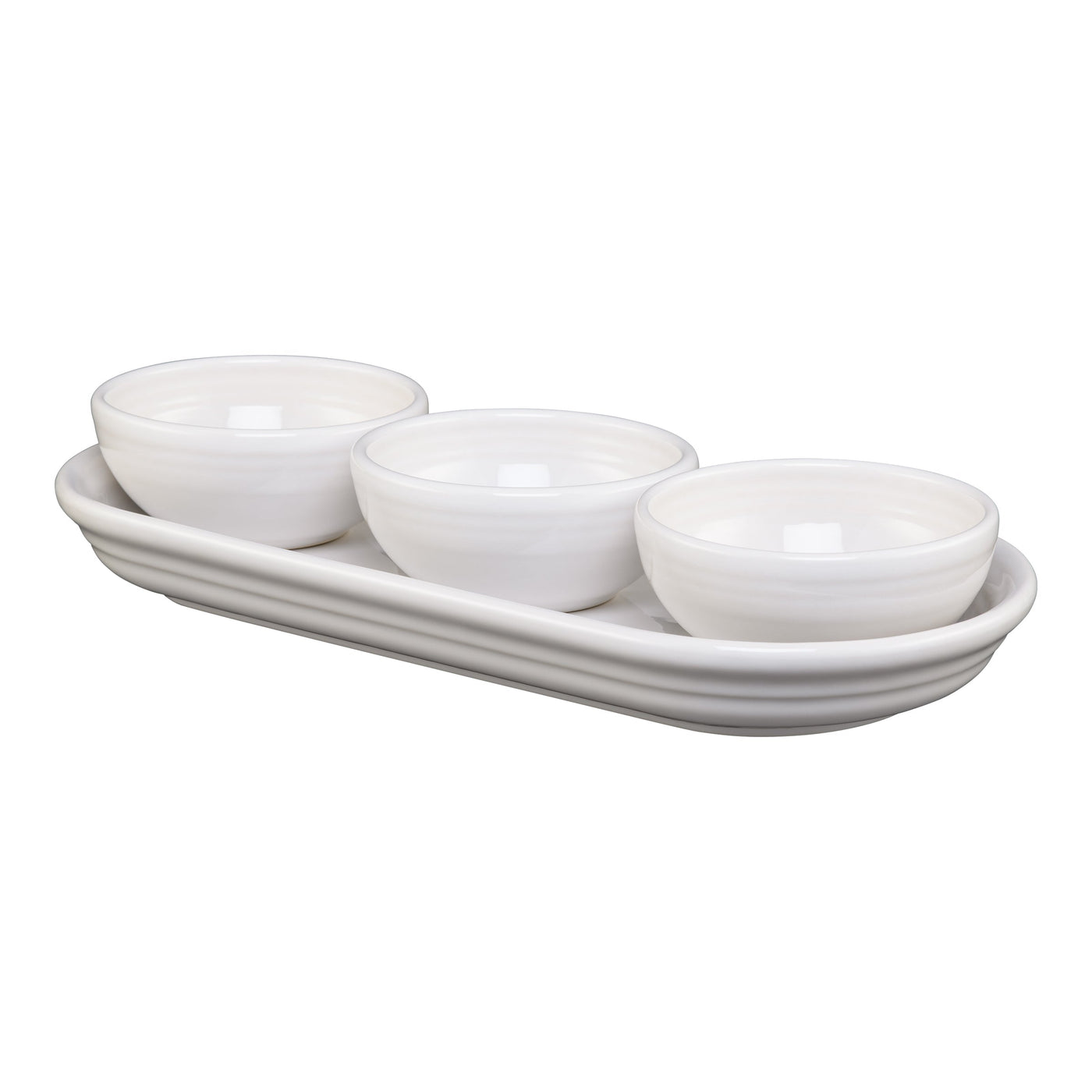 4-Piece Condiment Set White