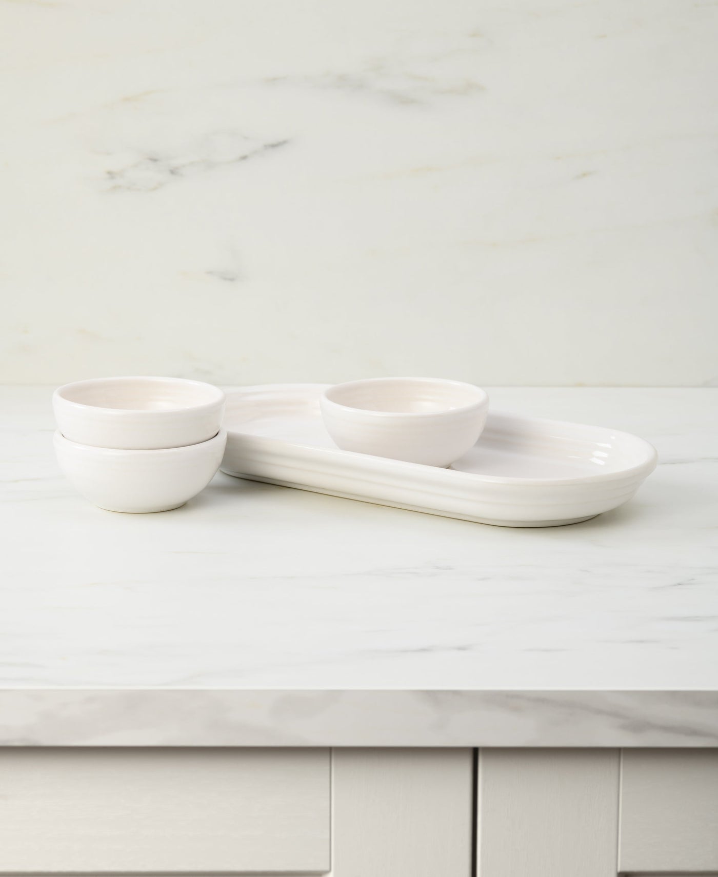 4-Piece Condiment Set White