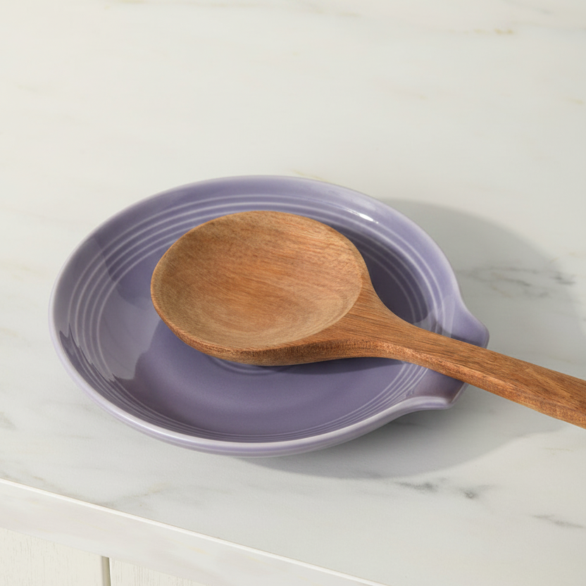 Lavender Extra Large Spoon Rest 7 Inch