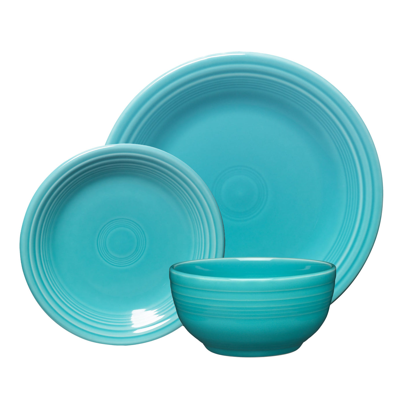 Classic Bistro 3-Piece Dinnerware Set, Service for 1
