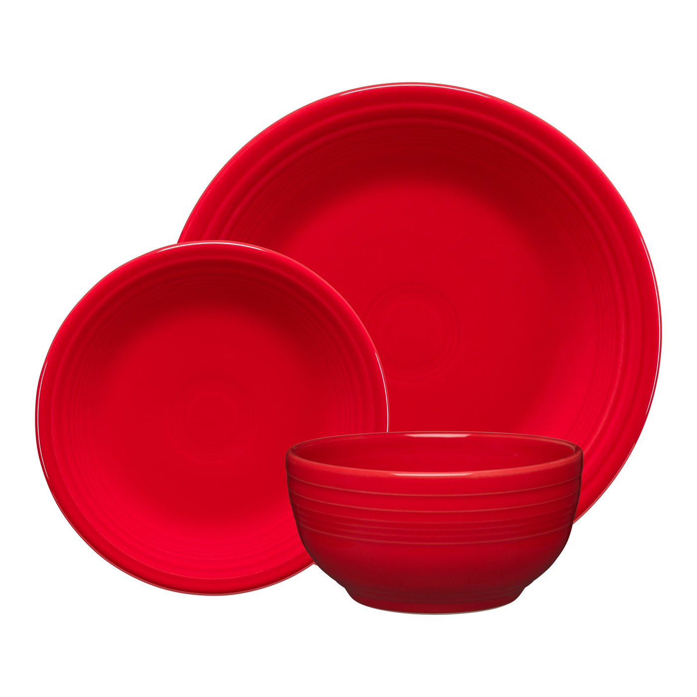 Classic Bistro 3-Piece Dinnerware Set, Service for 1