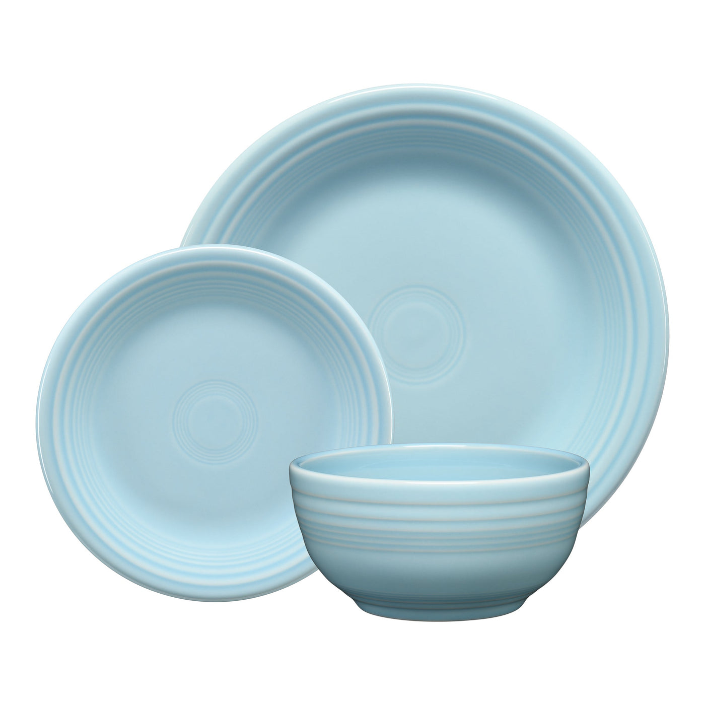Classic Bistro 3-Piece Dinnerware Set, Service for 1