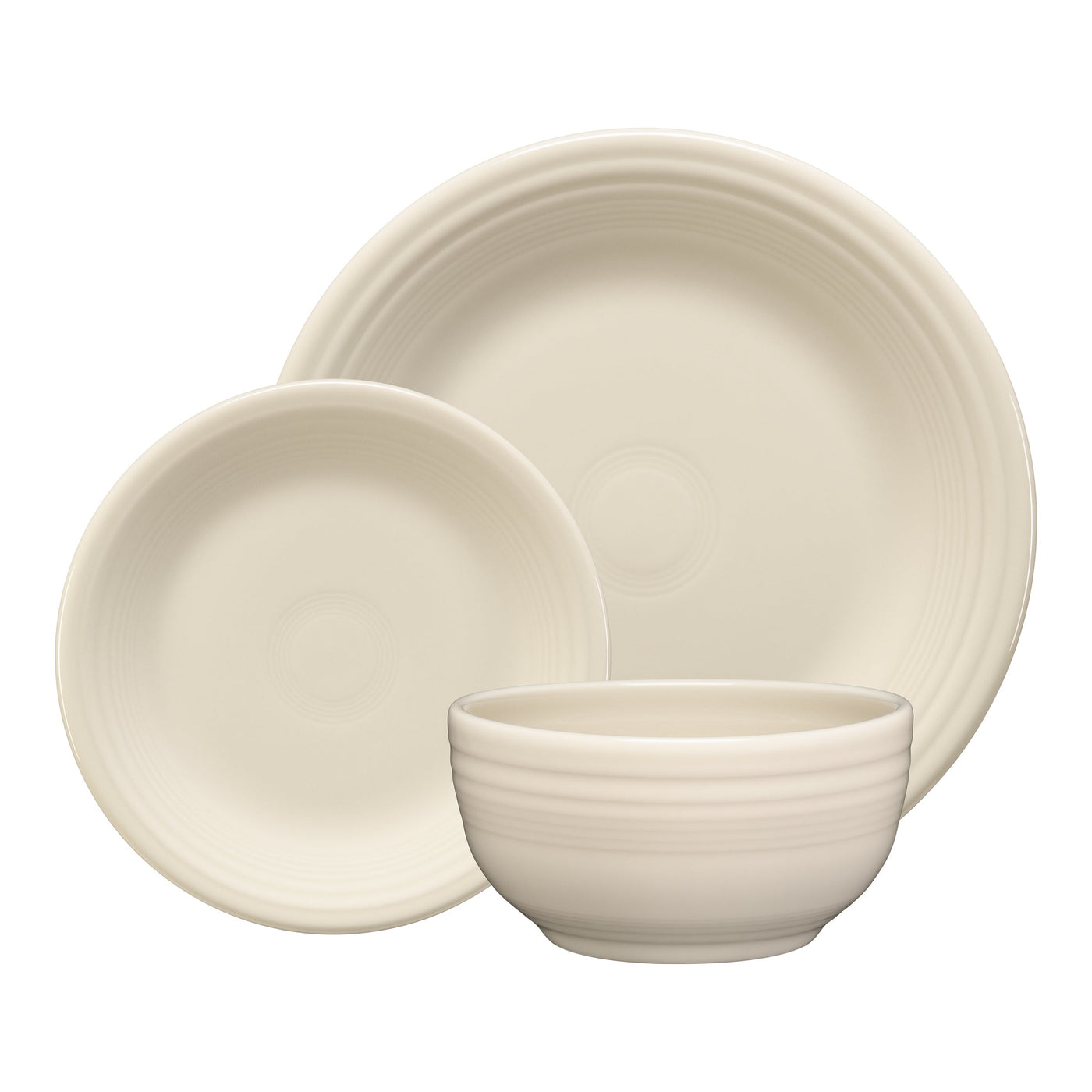 Classic Bistro 3-Piece Dinnerware Set, Service for 1