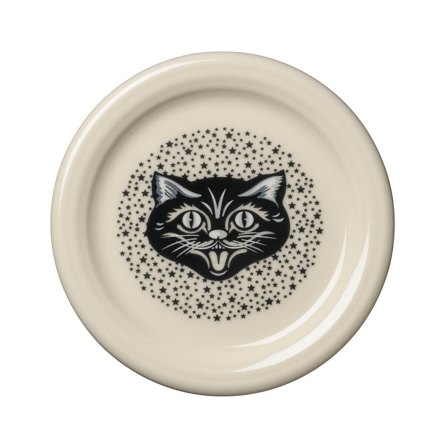 Black Cat Linen 4 3/8 Inch Coaster and Mug Cover