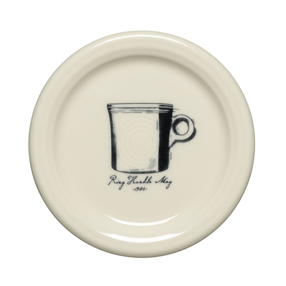 Icons Classic Ring Handle Mug and Sauceboat, Set of 2, 4 3/8 Inch Coaster and Mug Covers, Set 2