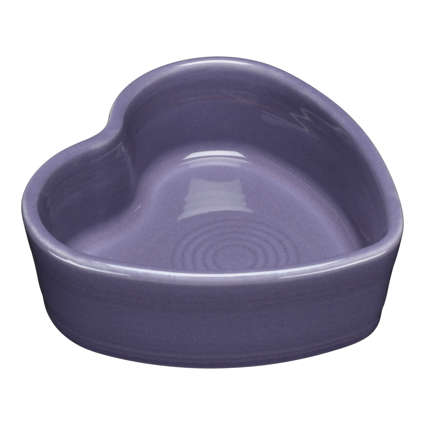 Lavender 7 OZ Heart Shaped Ramekin 4 1/2 Inch