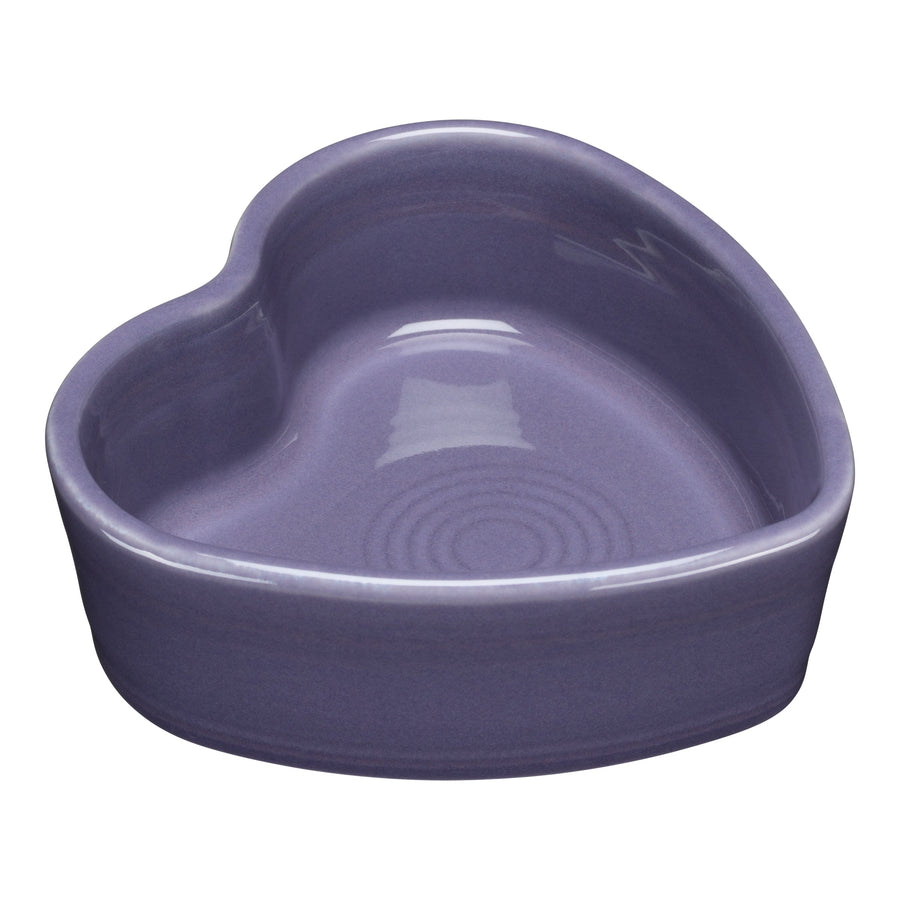 Lavender 7 OZ Heart Shaped Ramekin 4 1/2 Inch