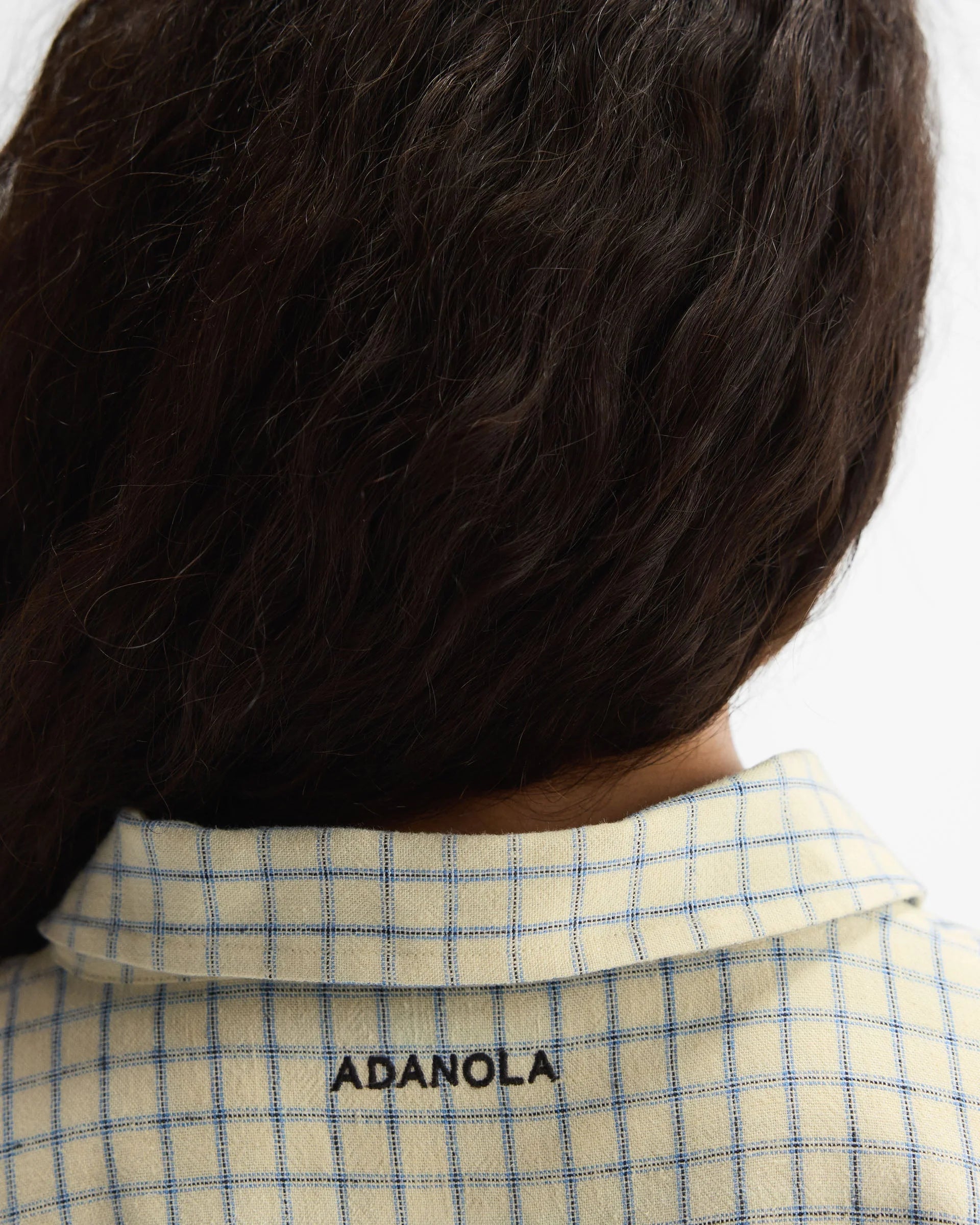 Checked Linen Blend Shirt - Buttercream