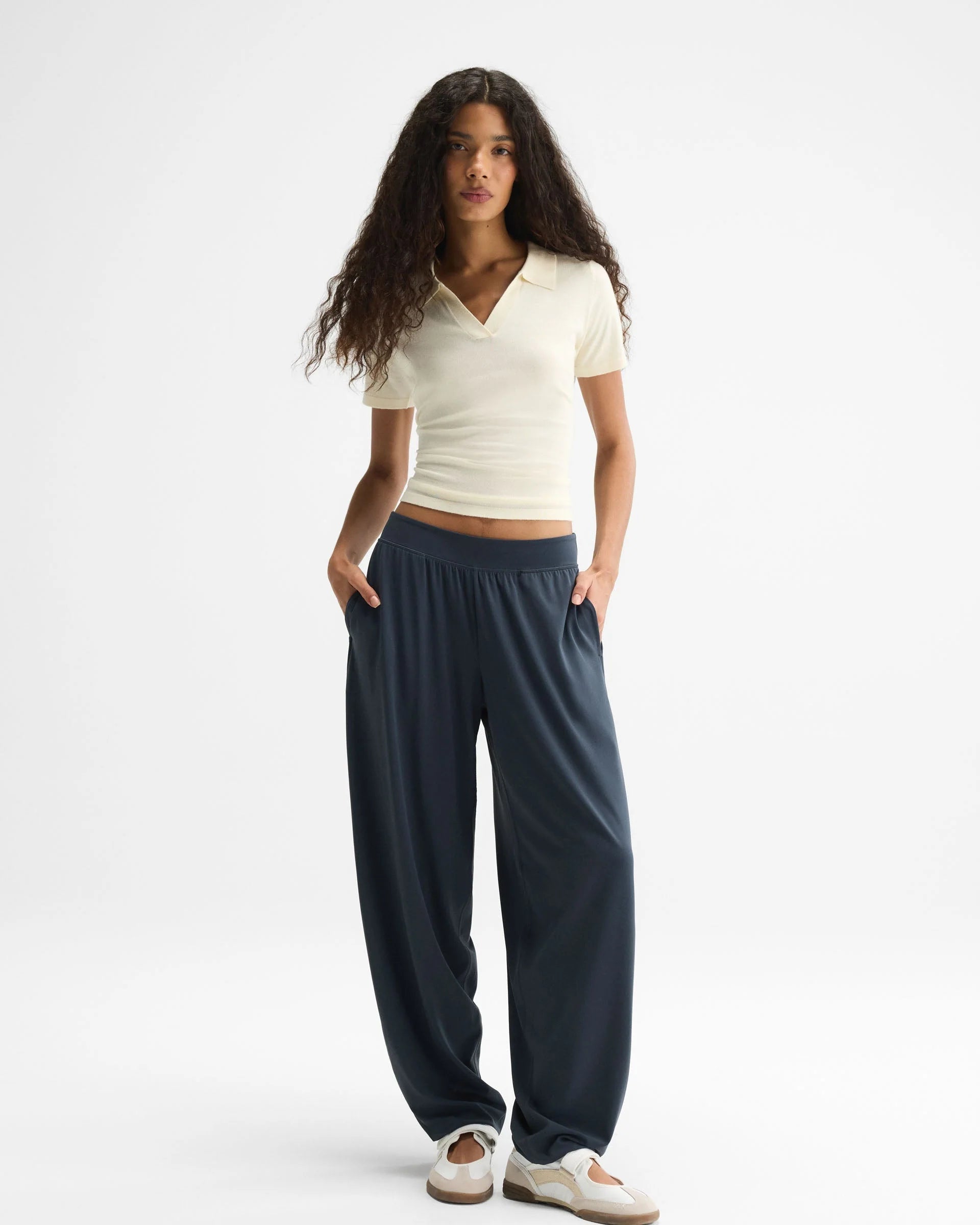 Balloon Yoga Pant - Midnight Blue
