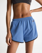 Contrast Binding Track Shorts - Blossom Blue