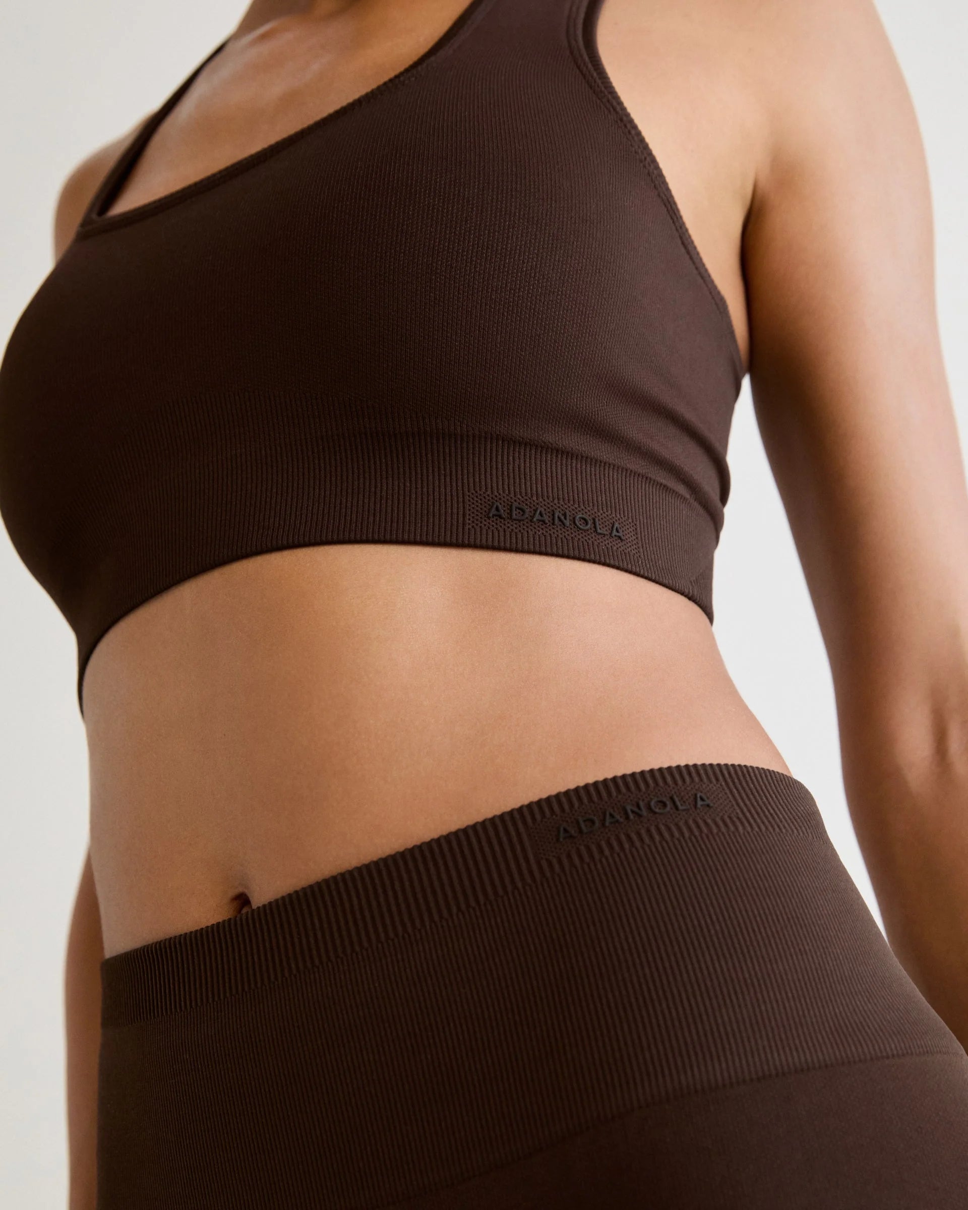 Classic Seamless Racer Back Bra - Chocolate Brown