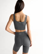 Ultimate Square Neck Bra - Graphite Grey