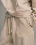 Loopback Straight Leg Sweatpants - Oatmeal Melange