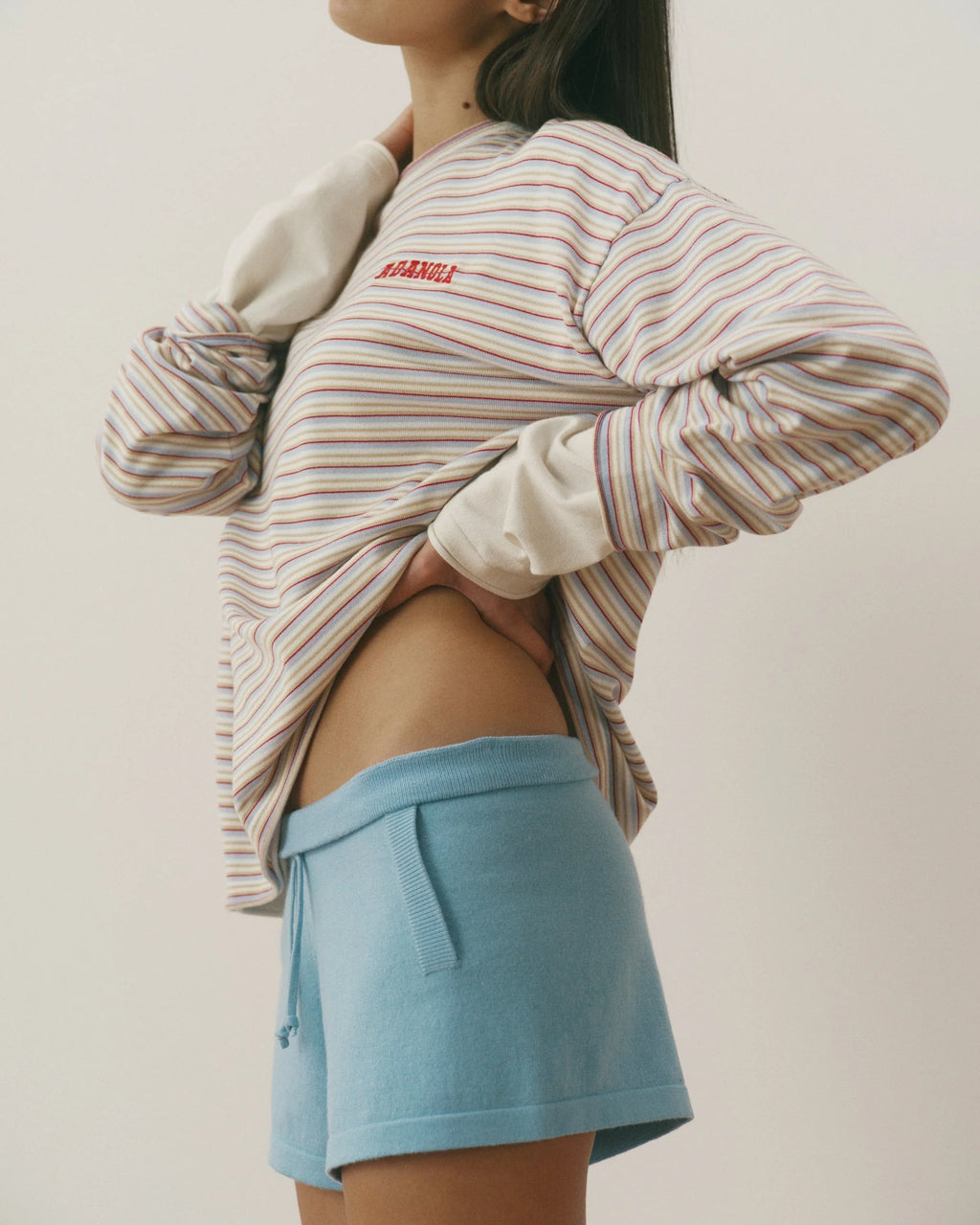 Knit Shorts - Breeze Blue