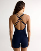 Ultimate Low Cross Back Romper - Navy Blue