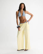 Slub Lounge Trousers - Buttercream