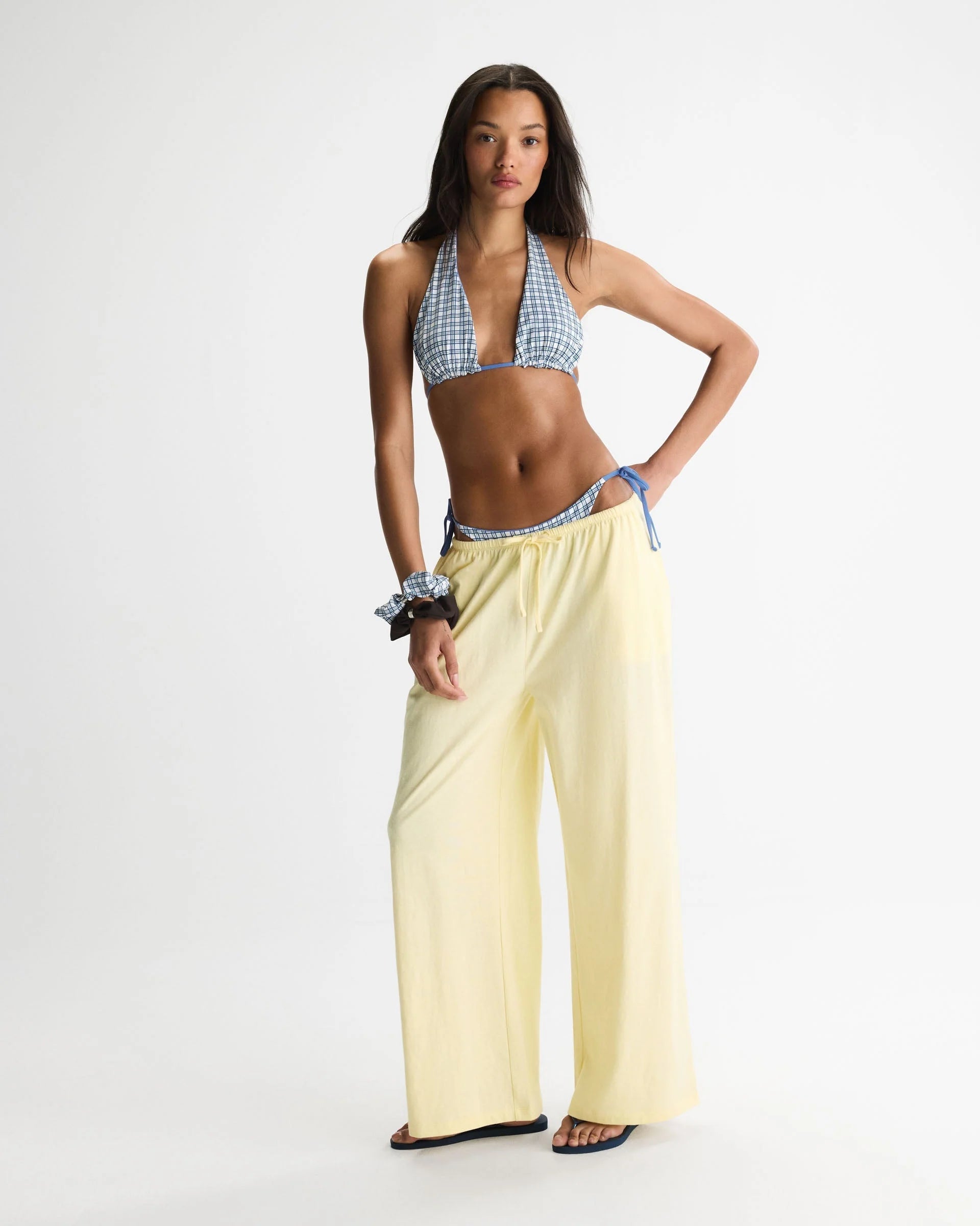 Slub Lounge Trousers - Buttercream