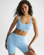 Seamless Racer Back Bra - Breeze Blue