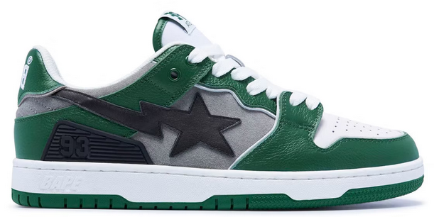 A Bathing Ape SK8 Sta Green Grey