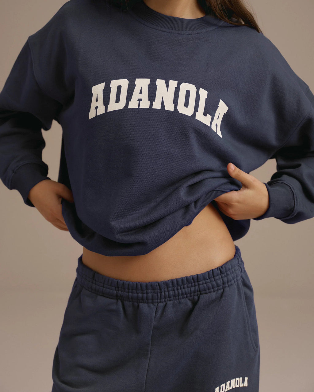 Varsity Oversized Sweatshirt - Washed Midnight Blue