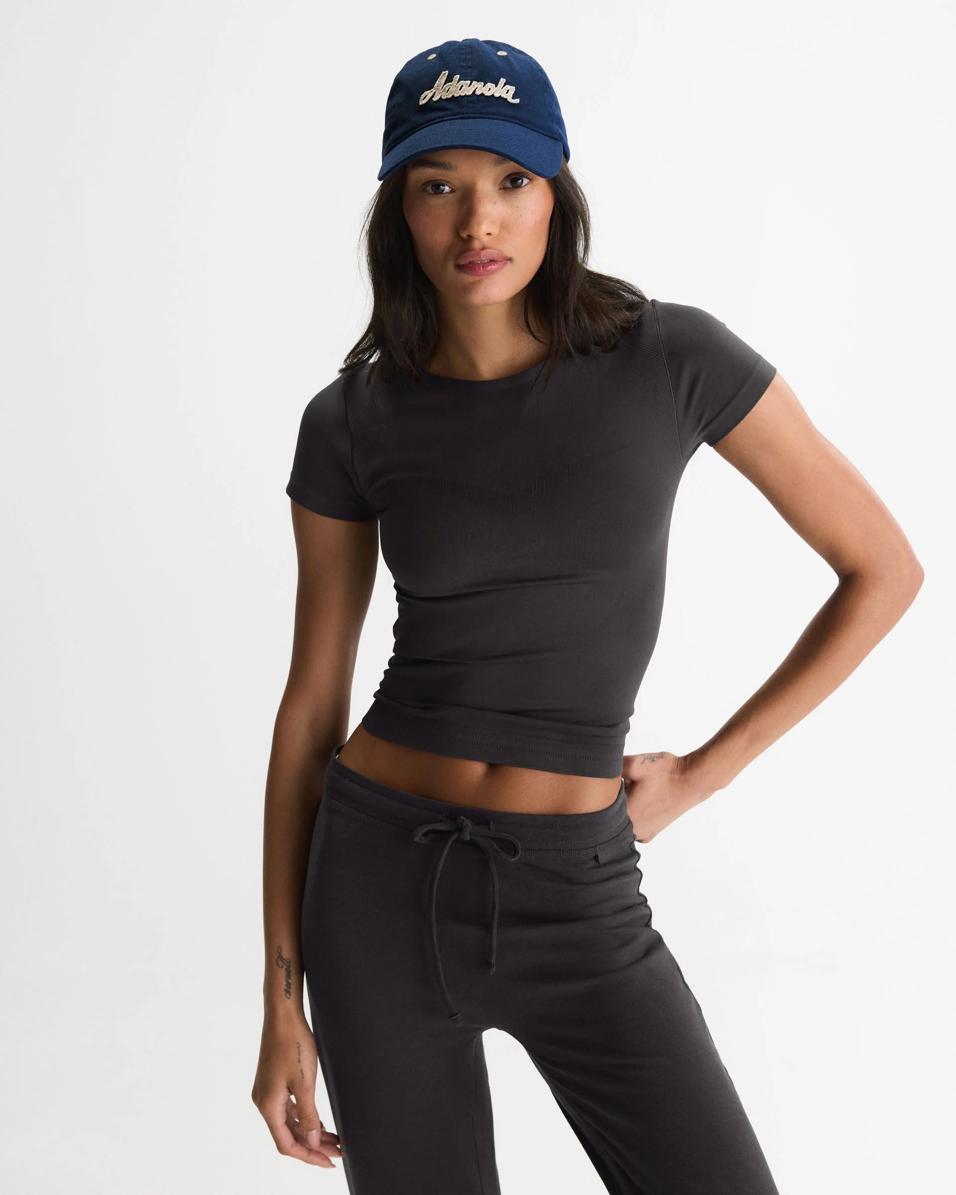 Signature Applique Cap - Navy Blue