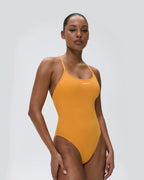 Tie Back Swimsuit - Mango Orange