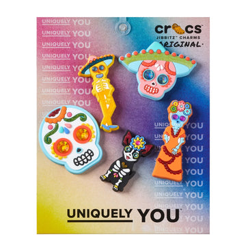 Dia de Muertos Catrina Oversized 5 Pack Shoe Charms product image
