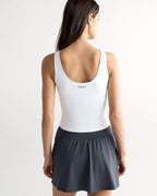 Ultimate Scoop Back Tank - White