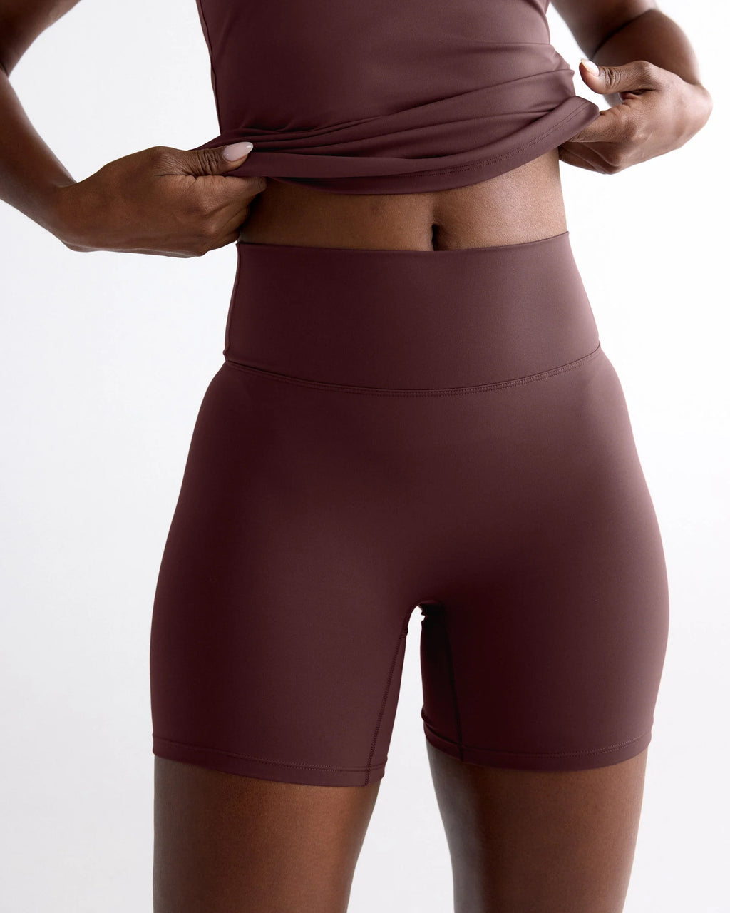 Ultimate Crop Shorts - Mulberry Red