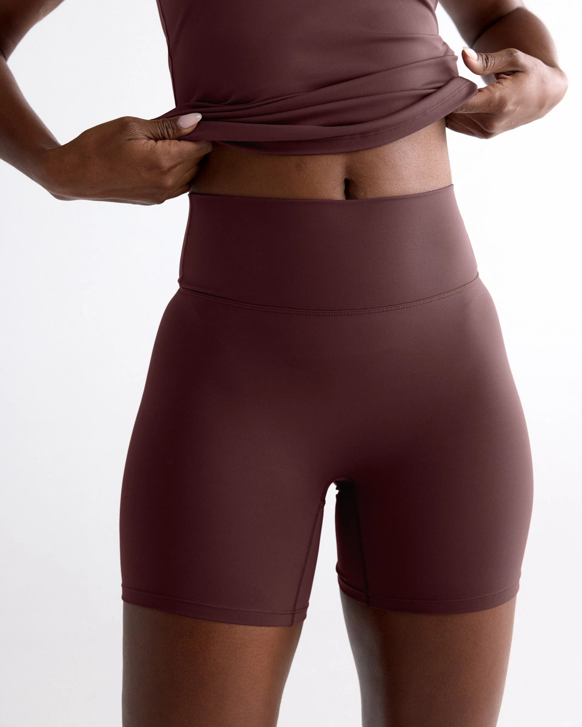 Ultimate Crop Shorts - Mulberry Red