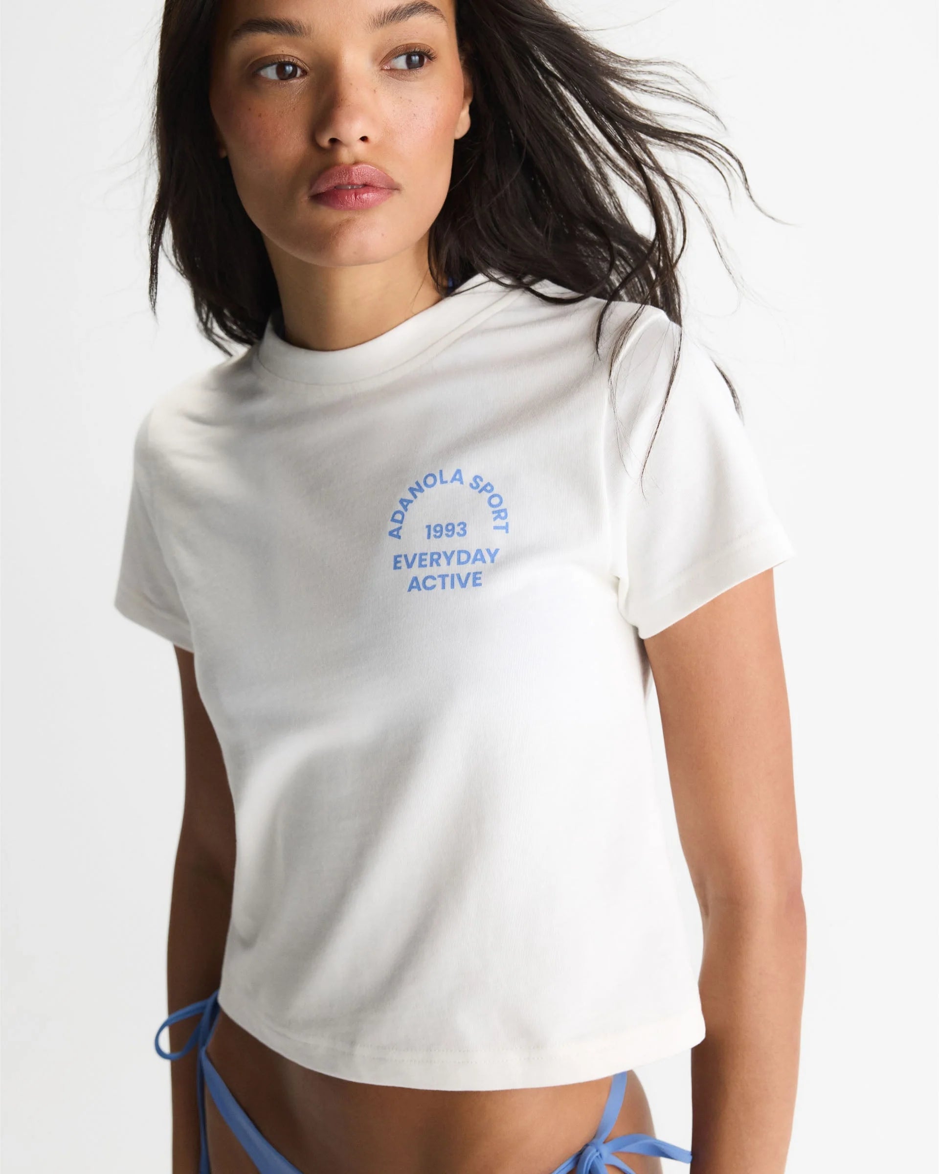 Everyday Active Classic T-shirt - White/Blossom Blue