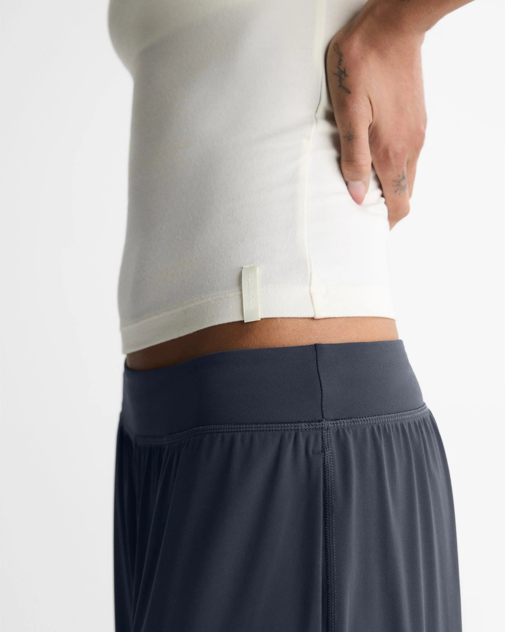 Soft Modal Skinny Strap Cami Top - Marshmallow White