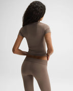 Ultimate Short Sleeve Top - Dusty Brown