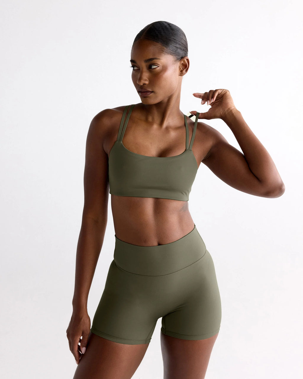 Ultimate Cross Back Bra - Olive Green