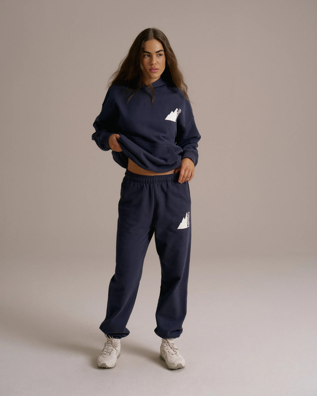 Peaks Oversized Hoodie - Navy Blue