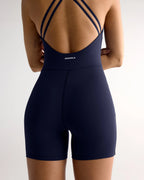 Ultimate Low Cross Back Romper - Navy Blue