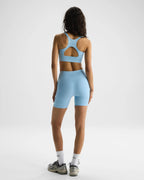Seamless Crop Shorts - Breeze Blue